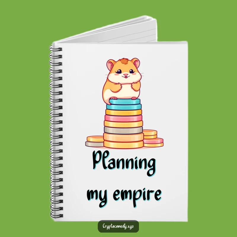 Funny Hamster Crypto Notebook - Journal Your Coin Balancing Journey