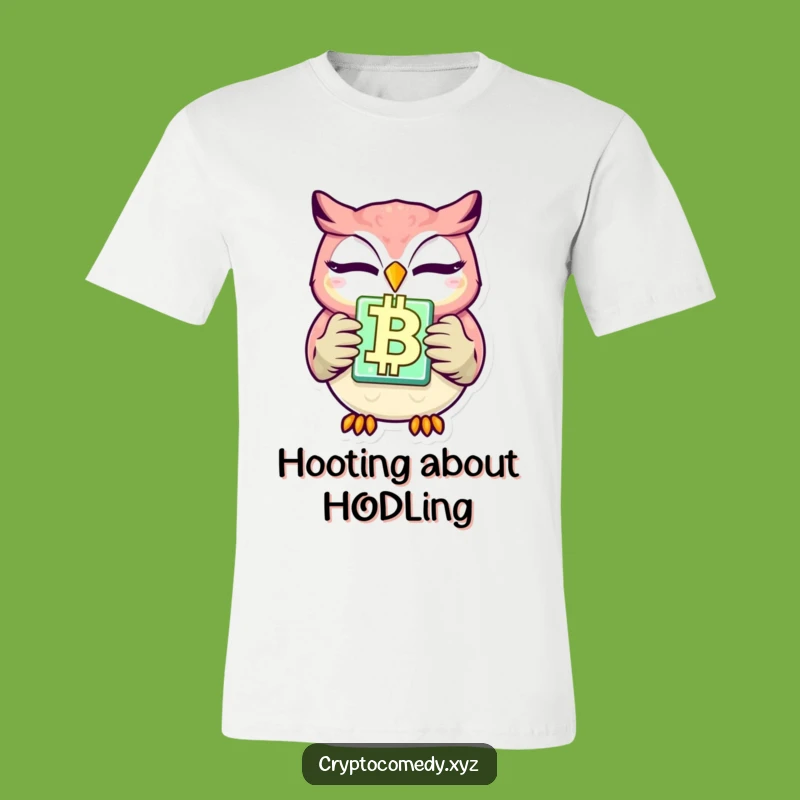 Funny Winking Owl Blockchain T-Shirt - Hilarious Crypto Apparel Gift